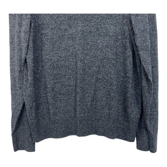 Banana Republic Men Premium Luxe Yarn Black-Gray Sweater SZ L Pullover Crew Neck - Picture 9 of 14
